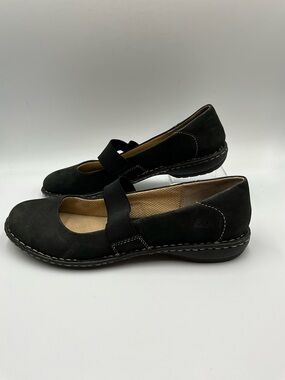 boc Flats Size 11 Black Mary Jane Elastic Strap Flats